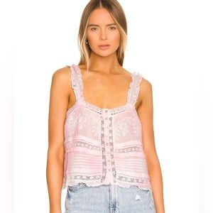 LoveShackFancy Sully top in Plumeria